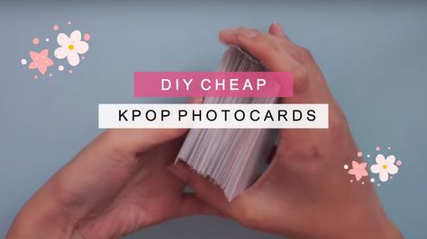 diy kpop photo cards『200 cards for under $6』 Diy Gifts For Kpop Fans, How To Make Photocards Kpop, How To Make Photo Cards Kpop, Kpop Photo Cards, Kpop Cards, Rustic Diy Projects, Photo Cards Diy, How To Make Photo, Makeup Organization Diy