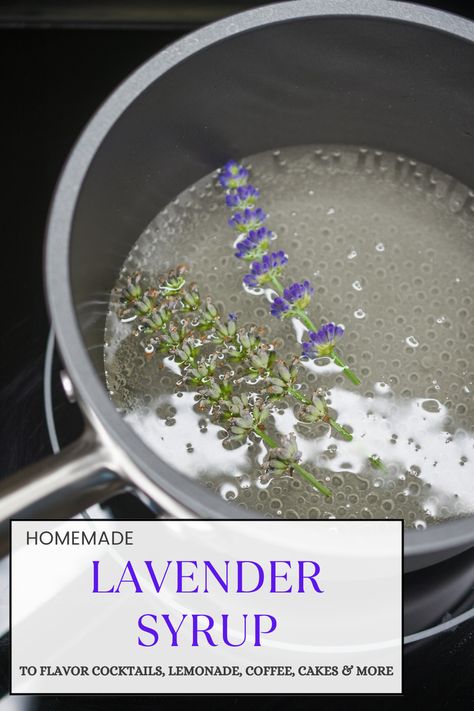 Fresh Lavender Simple Syrup, How To Make Lavender Syrup, Lavender Syrup Recipe, Lavender Patch, Lavender Harvest, Lavender Simple Syrup, Best Food Gifts, Lavender Leaves, Lavender Recipes