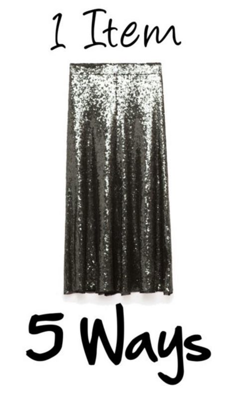 Perfect for New Years Eve! This gorgeous sequin skirt looks great no matter how you style it! How To Style A Sequin Midi Skirt, Maxi Sequin Skirt Outfit, Black Sequin Skirt Outfit Parties, Sequin Skirt Outfit Parties, Sequin Maxi Skirt Outfit, Sequence Skirt Outfit, Sparkle Skirt Outfit, Sparkly Skirt Outfit, Glitter Skirt Outfit