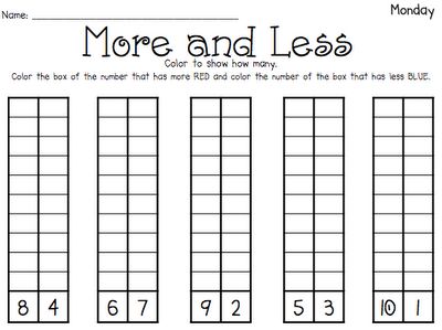 The Polka Dot Patch: Math Practice - FREEBIES!! Comparing Numbers To 5 Kindergarten, More Or Less Kindergarten, Avmr Math, Math Kindergarten, Math Board, Spring Math, Comparing Numbers, Math Number Sense, Google Doc