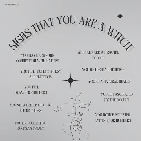 Do you feel any of these? You’re probably a witch. Signs You Might Be A Witch, Physical Signs Youre A Witch, Signs Of Being A Witch, How To Know If Youre A Witch, How To Know If Your A Witch, How To Tell If Your A Witch, Are You A Witch, Signs You Are A Witch, Signs Your A Witch