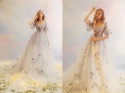 32 Whimsical and Ethereal Wedding Dresses for Fairy Tale Brides - Praise Wedding Faerie Wedding, Ethereal Fairy, Ethereal Wedding Dress, Wedding Dresses Whimsical, Fairy Wedding Dress, Whimsical Dress, Wedding Dress Gallery, Wedding Dresses Cinderella, Ethereal Wedding