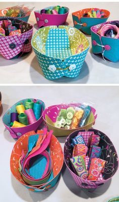 Storage 'boats' sewing pattern.  Lie flat or stack when not being used. Lazy Girl Designs, Sew Ins, Beginner Sewing Projects Easy, Lazy Girl, Easy To Sew, Leftover Fabric, Fabric Baskets, Sewing Projects For Beginners, Love Sewing