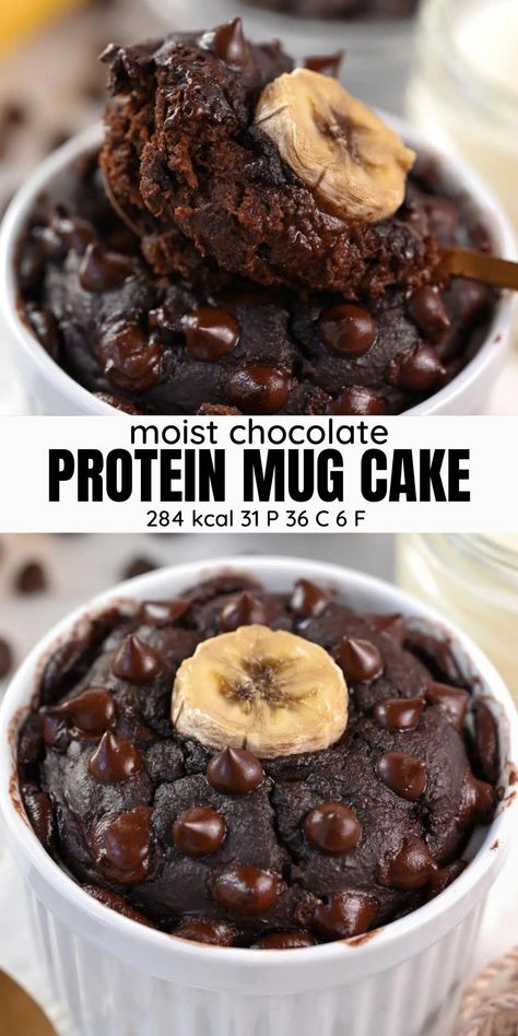 Moist Protein Mug Cake Protein Mug Cake Recipe, Mug Cake Eggless, Mug Cake Keto, Healthy Protein Desserts, Protein Dessert Recipes, Protein Mug Cake, Keto Chocolate Mug Cake, Protein Mug Cakes, Mug Cake Recipe