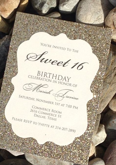 Sweet 16 Birthday Invitations Free | Dolanpedia Birthday 21st, Sweet 16 Themes, 16 Invitations, 16th Birthday Invitations, Taylor Swift Birthday, Glitter Invitations, Sweet Sixteen Parties, Sweet 16 Birthday Party, Sweet Sixteen Birthday