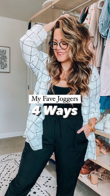 Joggers Outfit Midsize, Plus Size Joggers Outfit Work, Mid Size Work Wear, Mid Size Athleisure Outfits Summer, Mid Size Sweatpants Outfit, Mid Size Jogger Outfits, Plus Joggers Outfit, How To Style Joggers For Women Plus Size, Joggers Office Outfit