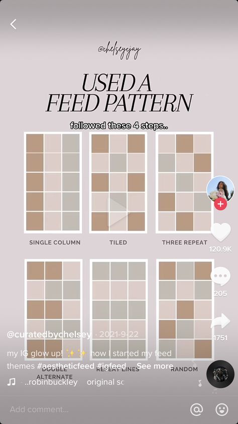 Instagram Pattern Layout, Instagram Page Design Ideas, Color Palette Instagram Feed, Color Palette For Instagram Feed, Instagram Feed Color Palette, Instagram Color Scheme Feed, Instagram Theme Ideas Color Schemes, Instagram Feed Organizer, Instagram Grid Design