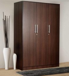 Brown Almirah Design, Three Door Almirah Design, Wooden Wodrob, Brown Wardrobe Design, Two Door Wardrobe Design, Brown Wardrobe Bedroom, Three Door Wardrobe Design, 3 Door Wardrobe Design, Simple Wardrobe Design