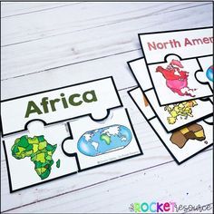 Teaching Continents Kindergarten, Continent Preschool Activities, Montessori Continents Activities, Continents Ks1, Ocean And Continents Activities, Continent Activities For Preschool, Continents For Preschoolers, Kindergarten Continents Activities, Geography First Grade