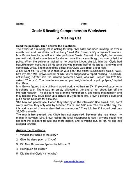 Unseen Passage In English For Class 5, Grade 6 Reading Comprehension, Grade 6 Reading, Unseen Passage, Igcse English, Sixth Grade Reading, 4th Grade Reading Worksheets, English Comprehension, Grammar Work