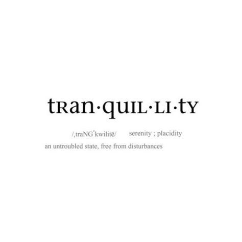 Tranquility Definition, Tranquility Tattoo, Take A Break Quotes, Escape Quotes, Travel Wisdom, Dictionary Words, Empowering Books, Unique Words Definitions, Words Of Wisdom Quotes