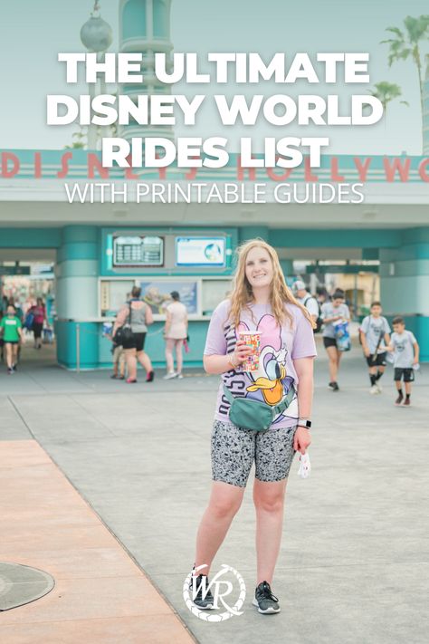 Best Rides At Disney World For Adults, Disney World Parks And Rides, List Of Disney Rides By Park, Disney World Rides List 2023 Printable, Disney World Rides List, Rides At Disney World, Disney World For Adults, Disney World Attractions, Time Planning