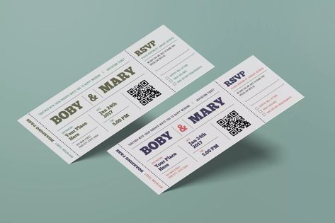 Wedding Invitation Ticket by Guuver on Envato Elements Festival Ticket Design, Boarding Pass Invitation Template, Ticket Design Template, Festival Ticket, Boarding Pass Wedding Invitation, Ticket Wedding Invitations, Deco Wedding Invitations, Passport Wedding Invitations, Art Deco Wedding Invitations