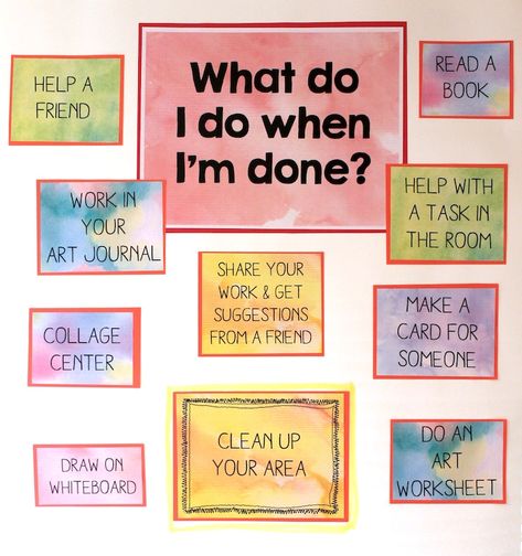 Art Class Posters, Art Classroom Organization, Elementary Art Classroom, Art Bulletin Boards, Art Room Posters, Art Classroom Management, Classe D'art, Elementary Art Rooms, Class Poster