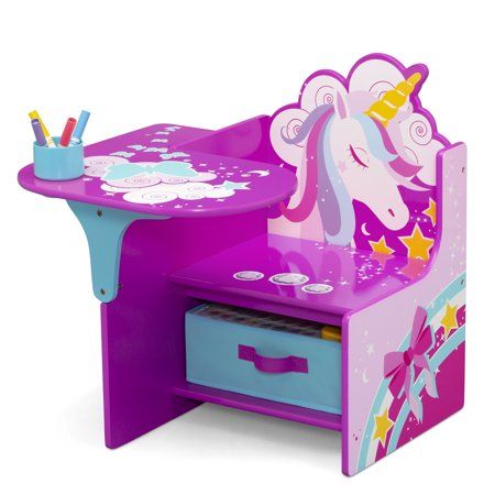 Unicorn Room Decor Kids Girls Bedroom, Unicorn Room Ideas, Unicorn Chair, Toddler Desk And Chair, Unicorn Desk, Toddler Desk, Chair And Desk, Unicorn Stuff, Unicorn Room