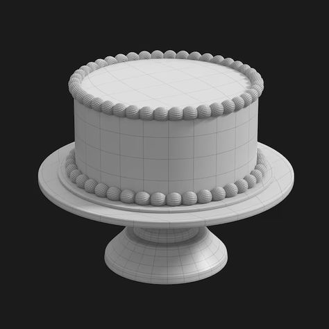 Cake Blender, Blender Projects, Blender Ideas, Isometric Room, Cake 3d, Cake Models, Cake Show, 3d Cake, Round Cake