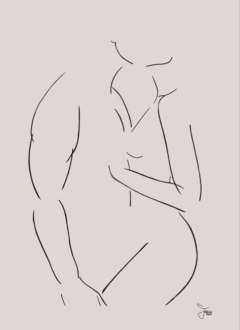 Silhouette Couple Art, Lovers Line Drawing, Simple Womens Body Line Art, Sillouttes Images Women Drawing, Couple Outline Tattoo, Cute Lovers Drawing, Couples Line Art Drawing, Art Line Drawing Ideas, Drawing Ideas For Gift