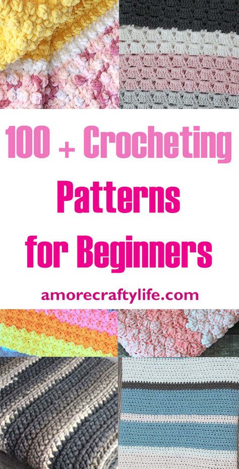 A More Crafty Life, Crochet For Beginners Blanket Easy, Diy Crochet Blanket For Beginners, Beginner Crochet Blanket Step By Step, Free Crochet Afghan Patterns Easy Simple, Beginner Afghan Crochet Patterns Free, Beginner Crochet Blanket Tutorial, Easy Beginning Crochet Projects, Quick And Easy Crochet Projects For Beginners Free