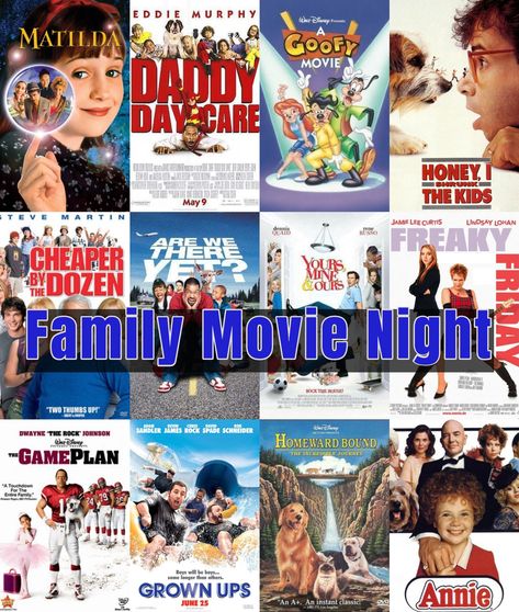 Not only are these films family friendly, they are all films about family. 90s Family Movies, Movies For Family Movie Night, Movies To Watch With Family, Classic Family Movies, Eddie Murphy Movies, Family Friendly Movies, Top Netflix Series, Best Kid Movies, Movie Lists