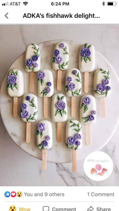 Cake Sicles, Elegant Cake Pops, Popsicles Cake, Cake Pop Designs, Cake Pop Decorating, Dessert Gifts, Chocolate Covered Treats, Creative Cake Decorating, Elegant Cakes