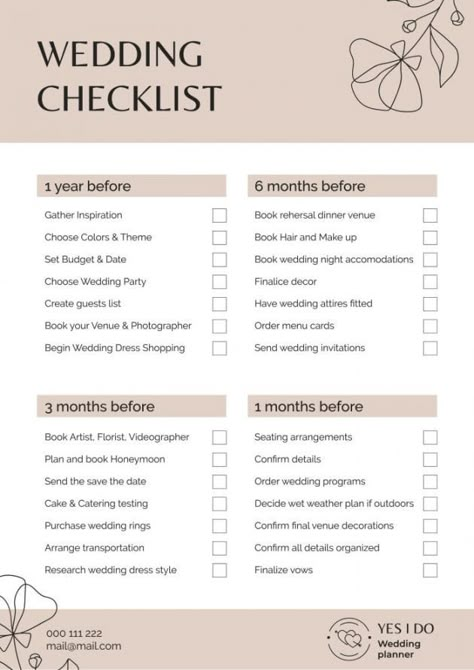 editable customize and get this minimalist yes i do wedding planner checklist template yes or no checklist template examples Wedding Binder Printables Free, Wedding Planner Checklist Free, Wedding Coordinator Checklist, Wedding Binder Printables, Wedding Planner Checklist Printable, Wedding Guide Checklist, Wedding Planner Templates, Ultimate Wedding Checklist, Diy Business Ideas