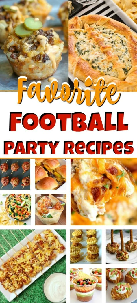 Foodball Party Food - This football food is perfect for Game Day! From loaded tater tots to the best hot cheese dips, these football food ideas will score big at your football party! #gamedayfood #footballfood #footballpartyfood #footballfoodideas #partyfood #appetizers #superbowlfood #superbowlrecipes #gamedayrecipes Super Ball Food, Salad For Superbowl Party, Super Bowl Party For Two, Pioneer Woman Football Food, Superbowl Party Food Ideas Easy Healthy, Best Gameday Appetizers, Party Foods Crockpot, Easy Game Day Dinner Ideas, Quick And Easy Super Bowl Appetizers