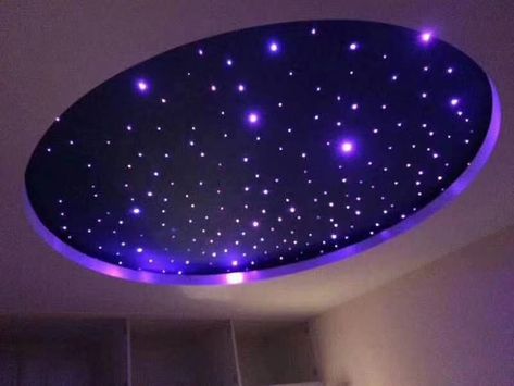 House Beautiful Living Rooms, Aurora Projector, Starry Ceiling, Cool Black Wallpaper, Down Ceiling Design, Star Lights On Ceiling, Pvc Ceiling Design, Stairs Design Interior, Art Deco Ceiling