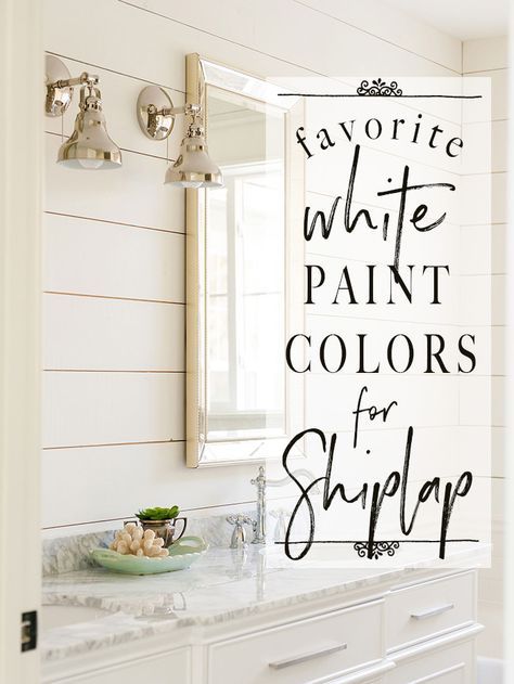 White paint colors can be tricky. Sharing the BEST white paint to use when painting shiplap. #whitepaintcolors #shiplap #fixerupper #modernfarmhouse #whitepaint #paintcolors Painting Shiplap, Interior Paint Colors Schemes, Shiplap Wall Diy, Diy Tumblr, Best White Paint, Farmhouse Paint Colors, Farmhouse Paint, White Shiplap, White Paint Colors