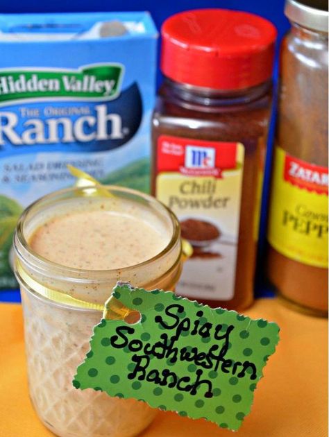 Southwestern Ranch Dressing- This zesty homemade ranch dip is great for veggies, chicken tenders, french fries...you name it! Southwestern Ranch Dressing, Outback Ranch Dressing, Outback Ranch, Southwest Ranch Dressing, Copycat Outback, Southwest Ranch, Southwestern Ranch, Chipotle Ranch Dressing, Chicken Ranch Pasta