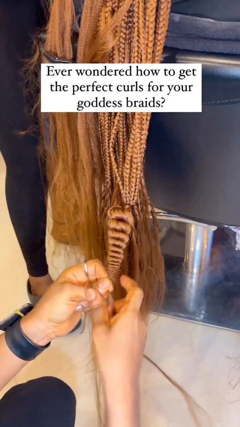 How to rope curls your braids 😍trending curls tutorial .it takes zero $ to follow,follow for more tutorials 🦋 #knotlessbraids #explorepage #fyp #boxbraids #curlybraids #curls #viralvideo | Francine Rosey | Francine Rosey · Original audio Goddess Braids Without Curly Ends, Curly Braid Ends, How To Curl The Ends Of My Braids, Twist Braids Hairstyles Curly Ends, Rope Braid Curls Tutorial, Braids With Ends Out, Braids For Black Hair Curly Ends, Curly Tips Braids, Curls For Goddess Braids