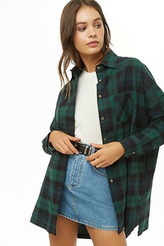 [CommissionsEarned] Plaid Print Shirt #greenplaidoutfitsforwomen Plaid Polo Outfit Women, Green Check Shirt Outfit, Plaid Outfits For Women, Green Plaid Outfit, Green Flannel Outfit, Checkered Shirt Outfit, Green Checkered Shirt, Checked Shirt Outfit, Climbing Outfits