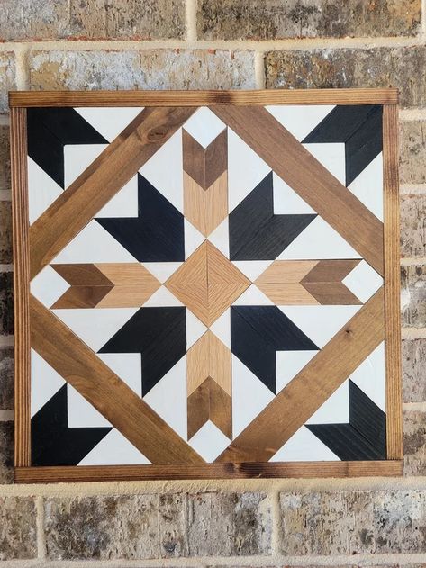 Wooden Barn Quilts Patterns, Beautiful Quilts Patterns, Wooden Quilt Blocks, Painted Quilt Patterns On Wood, Easy Barn Quilt Patterns, Barn Quilt Patterns Templates Easy, Barn Quilts Patterns, Wooden Barn Quilts, Wood Quilt Wall Art