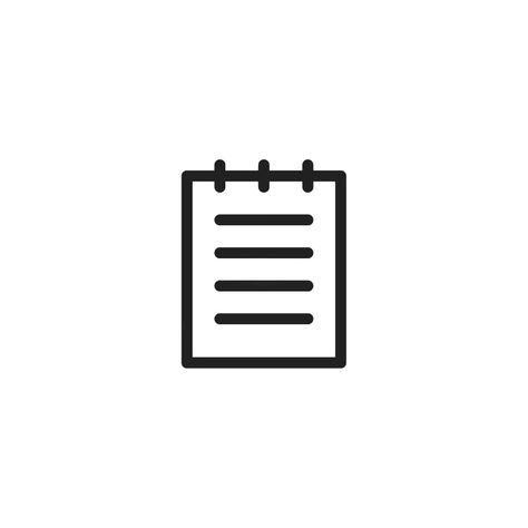 White Goodnotes App Icon, Notes Icon Black And White, White Notes App Icon, White Notes Icon, Phone App Icon Aesthetic, App Icon Notes, Ios Notes, Phone App Icon, Notes Icon