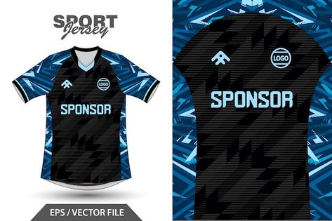 Premium Vector | Vector vector sport jersey soccer for sublimation Football Jersey Design Soccer, Blue Jersey Design, Sports Apparel Design, Basketball Uniforms Design, Jersey Designs, Hd Design, Sport Shirt Design, Retro Jersey, Jersey Soccer