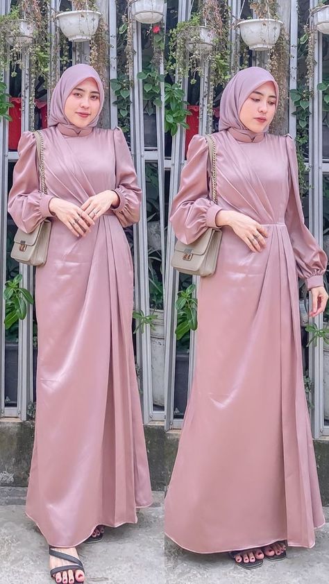 Dress Kondangan Simple, Dress Kondangan Modern, Model Dress Kebaya, Dress Muslim Modern, Braidsmaid Dresses, Simple Long Dress, Islamic Fashion Dresses, Kebaya Modern Dress, Outfit Kondangan