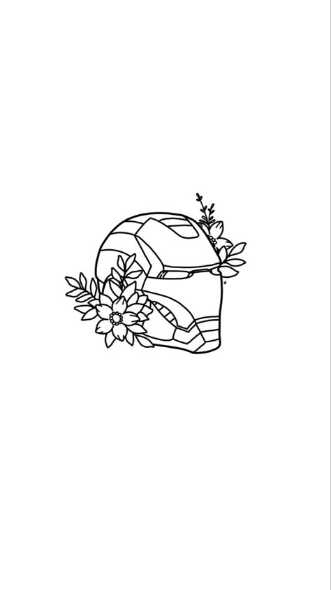 Marvel Floral Tattoo, Girly Marvel Tattoos, Iron Man Helmet Tattoo, Dainty Marvel Tattoos, Tony Stark Tattoo Ideas, Small Iron Man Tattoo, Loki Tattoo Design, Simple Marvel Tattoo Ideas, Tiny Marvel Tattoos