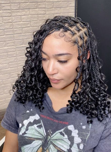 Braiding Hairstyles, Short Boho, Hair Inspired, Goddess Braids Hairstyles, Quick Braided Hairstyles, Protective Hairstyles Braids, Hair Idea, School Hairstyles, Girls Hairstyles Braids