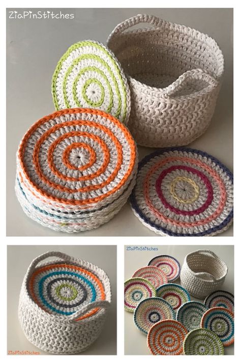 Turtle Coaster, Crochet Cup Coaster, Crocheted Baskets, Coaster Patterns, Crochet Placemat Patterns, Crochet Coasters Free Pattern, Crochet Coaster Pattern, Crochet Coaster, Crochet Motif Patterns