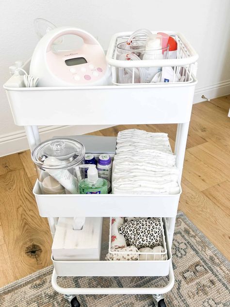 Postpartum Organizer, Newborn Essentials Cart, Nursery Caddy Cart, Postpartum Cart Organizer Bathroom, Newborn Cart Organization, Baby Trolley Organiser, Postpartum Bathroom Cart, Postpartum Carts, Nursing Cart Organization