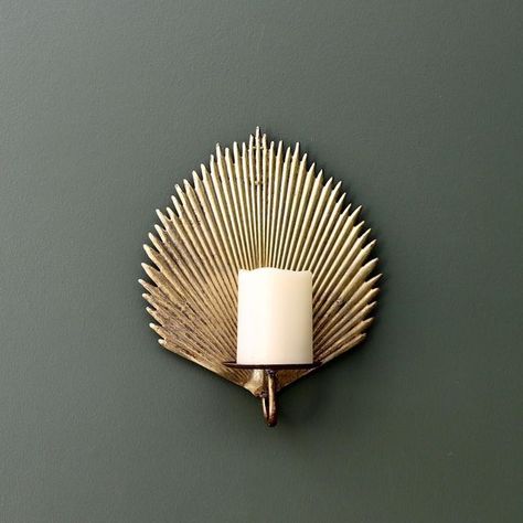 Candle Sconces Living Room Wall Decor, Antique Brass Sconces, Wall Sconces Living Room, Sconces Living Room, Brass Sconces, Iron Candlesticks, Bamboo Wall, Local Furniture, Wall Vase