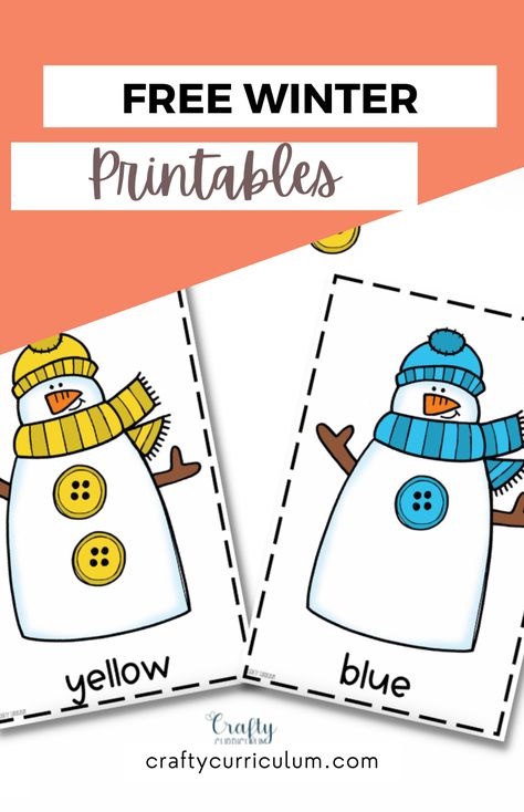 Snowman Lesson Plans For Toddlers, Winter Literacy Activities For Toddlers, Snowflake Matching Free Printable, Winter Learning Activities For Toddlers, Winter Theme Preschool Activities Free Printables, Winter Sorting Activities For Preschool, Sneezy The Snowman Activities Free, Snowmen Activities For Toddlers, Toddler January Activities