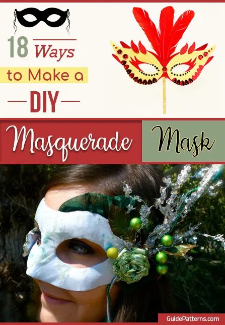 18 Ways to Make a DIY Masquerade Mask | Guide Patterns Diy Masquerade Mask For Glasses, Masquerade Mask Pattern, Mascarade Mask Diy How To Make, How To Make Masquerade Masks Diy, Diy Venetian Mask, How To Make Masquerade Masks, How To Make A Masquerade Mask, Masquerade Ball Mask Diy, Diy Masquerade Mask Easy