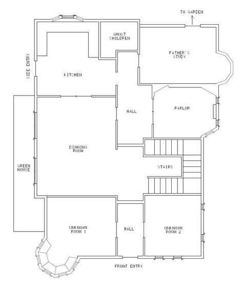 Coraline Pink Palace Floor Plan, Starter Family Home, Coraline House Layout, Coraline House, Bloxburg Victorian House, Casas The Sims Freeplay, House Outline, Coraline Movie, Minecraft Houses Blueprints