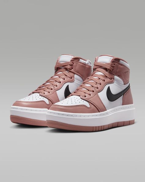 Air Jordan 1 Elevate High Women's Shoes. Nike.com High Top Nikes, Nike Air Jordan 1 Outfit, Air Jordan 1 Elevate High, Jordan 1 Elevate High, Jordan 1 Elevate, Air Jordan 1 Outfit, Nike High Tops, Wings Logo, Cute Nikes