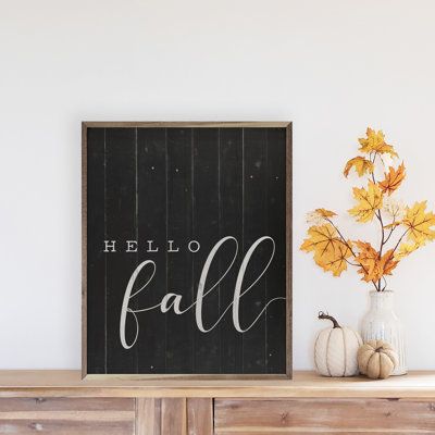 Accent your home with real wood wall décor.  Unique walnut framed pieces add depth and interest to any room. Size: 40" H x 32" W Farmhouse Design Plans, Rustic Farmhouse Wall Decor, Fall Chalkboard, Seasonal Wall Decor, Plaque Design, Farmhouse Halloween, Farmhouse Inspiration, Unique Farmhouse, Rustic Fall Decor