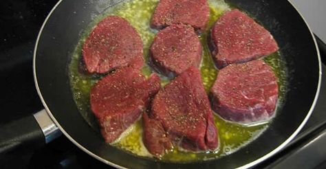 Tenderloin Steak Recipes, Elk Tenderloin, Venison Tenderloin Recipes, Elk Meat Recipes, Cooking Venison Steaks, Elk Steak, Elk Meat, Backstrap Recipes, Deer Steak