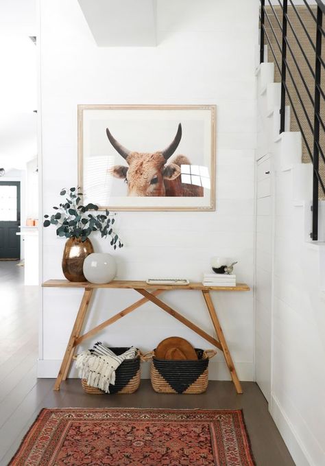 My DIY | Barnhouse Entry Table | I Spy DIY | Bloglovin’ Modern Farmhouse Living Room Joanna Gaines, Farmhouse Living Room Joanna Gaines, Diy Console, Diy Console Table, Farmhouse Entryway, Entryway Table Decor, Boho Styl, Entry Tables, Modern Farmhouse Living Room