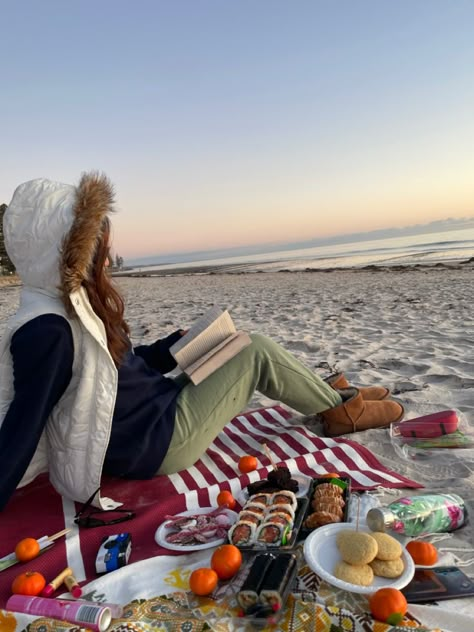 Winter Beach Picnic, Picnic Winter, Winter Picnic, 2024 Board, Birthday Vibes, Winter Beach, Cute Date Ideas, Beach Date, Romantic Picnics