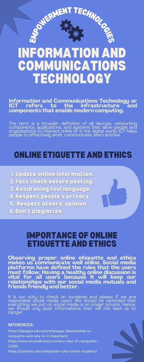 Learn about Information and Communication Technologies (ICT), and online etiquette and its importance. Online Etiquette, Information And Communication Technology, Foul Language, Communication Technology, Respect People, Respect Others, Information And Communications Technology, Mobile Legends, Helping People