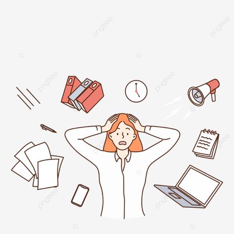 stress burnout feeling tired concept Tired Illustration Cute, Tired Cartoon, Png Transparent Background, Png Transparent, Dream Team, Vector File, Graphic Resources, Transparent Background, For Free